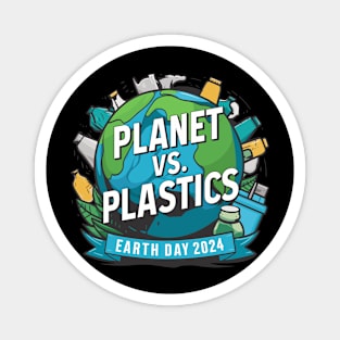 Earth Day 2024 Planet VS Plastics Men Women Kids Cute Magnet